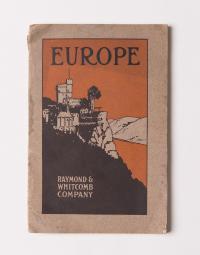 Magazine cover with illustrations of side of mountain with city